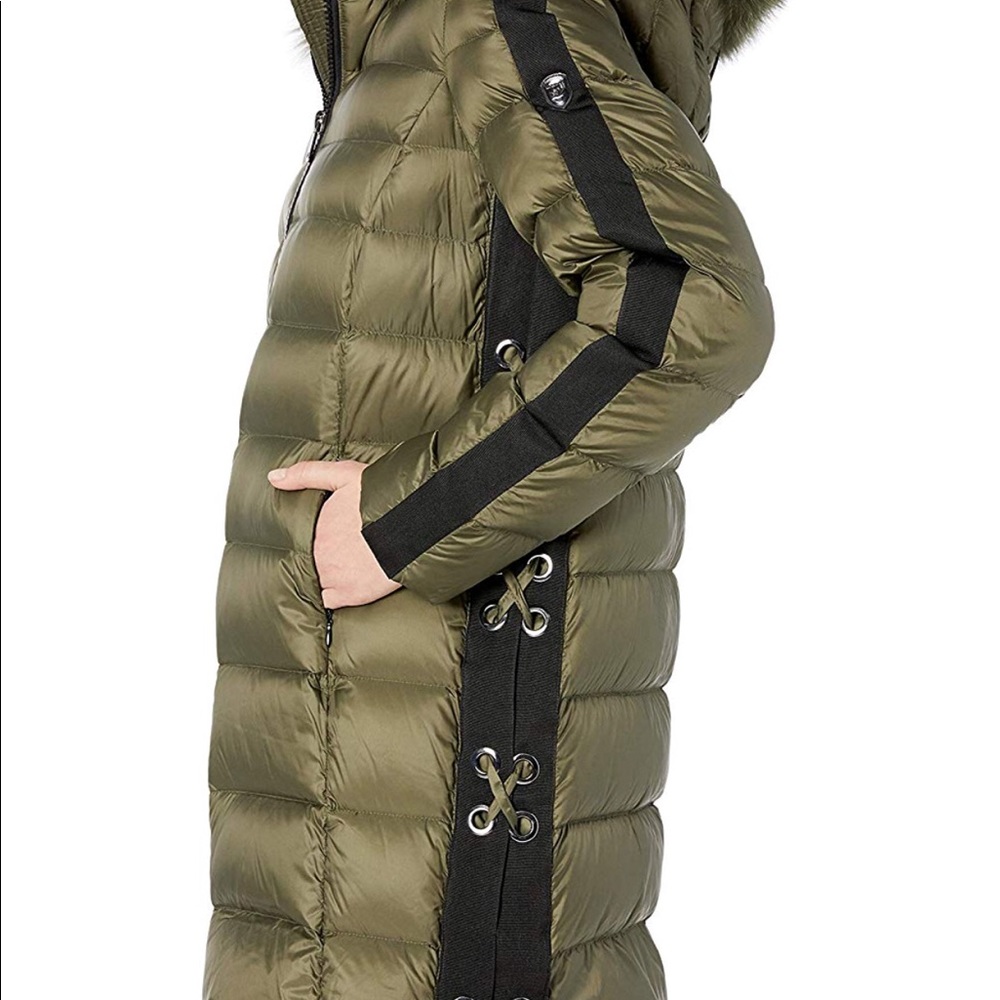 HOST PICK 1 Madison Fox Fur Coat w/ Side Grommet Lace-Up - Picture 2 of 9